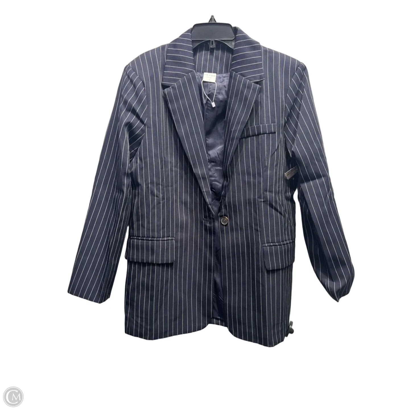 Blazer By silk&salt In Blue & White, Size: L