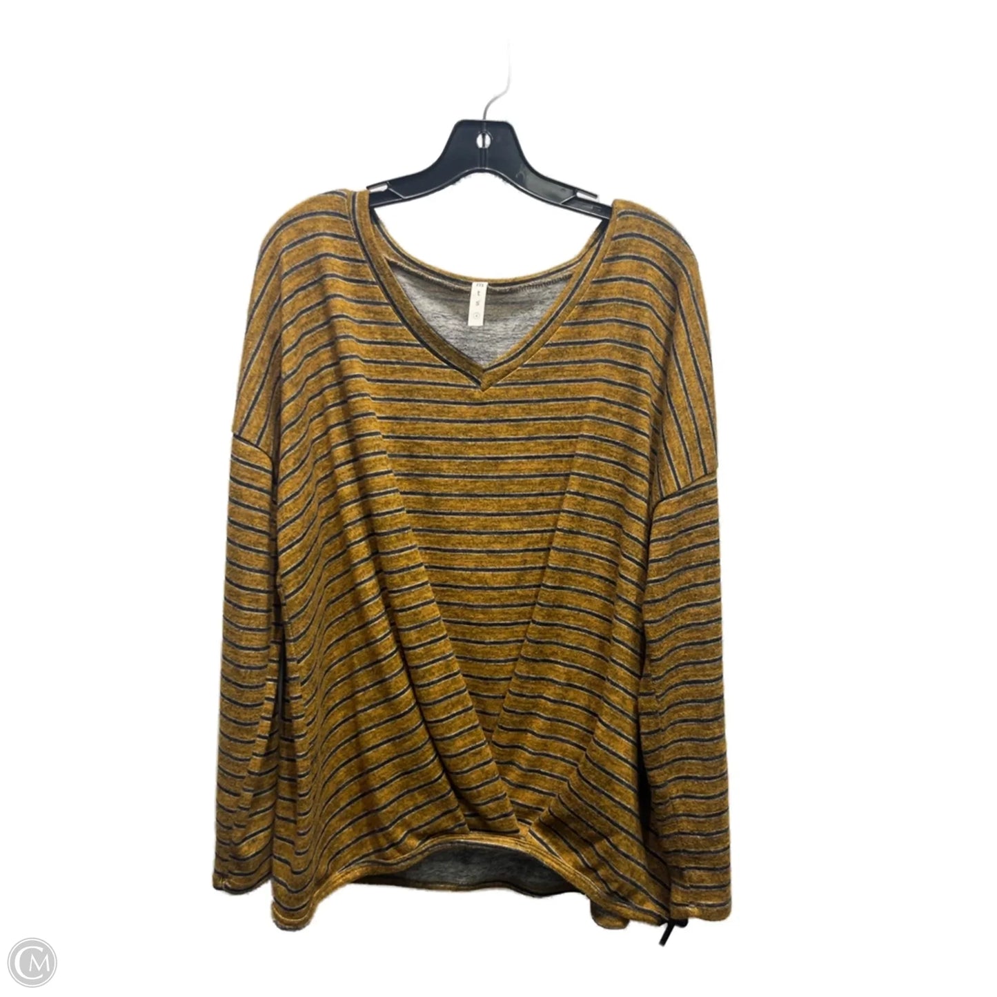 Top Long Sleeve By Mts In Yellow, Size: S