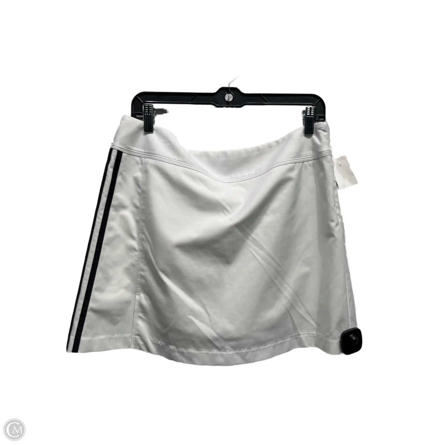 Athletic Skort By Adidas In Black & White, Size: 8