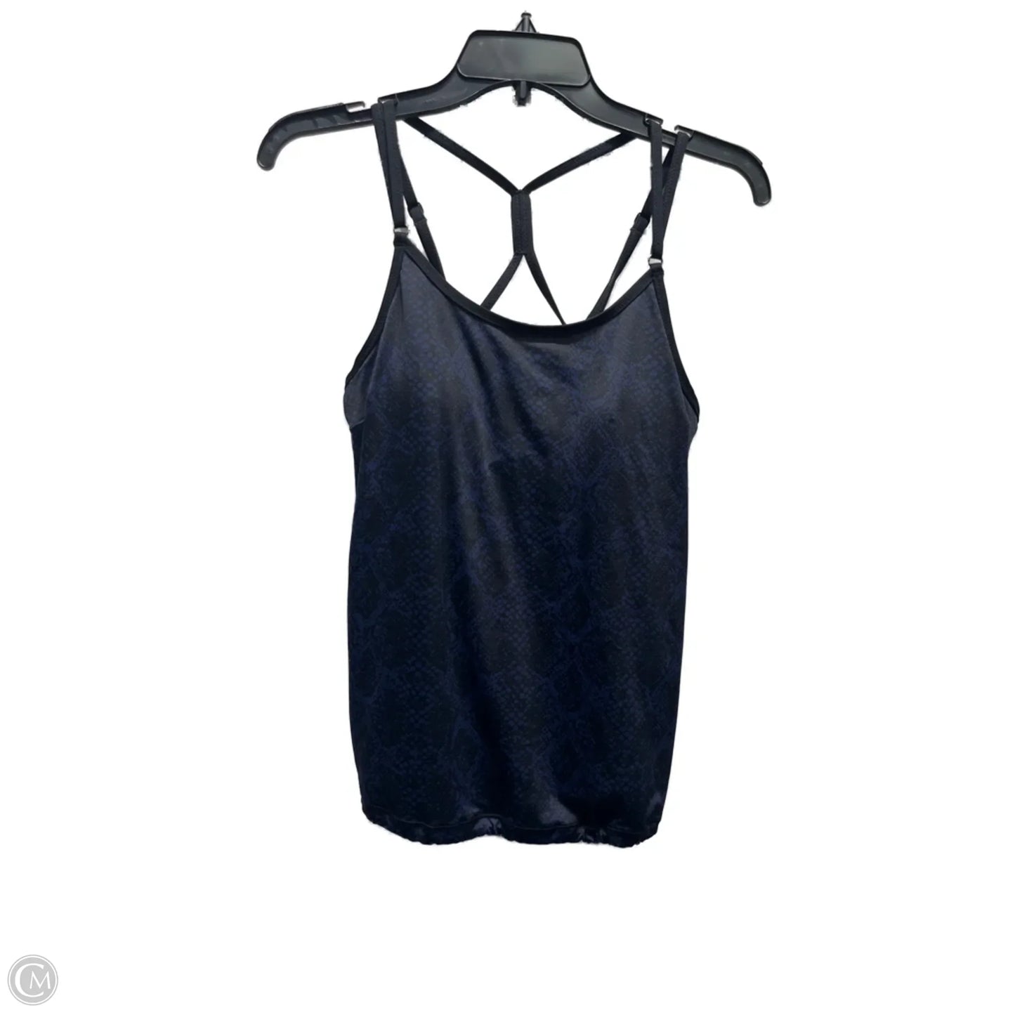 Athletic Tank Top By Athleta In Black & Blue, Size: 36b