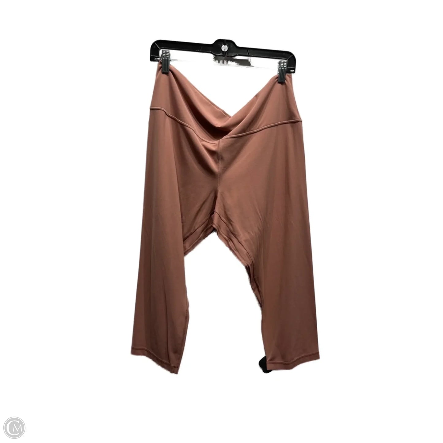 Athletic Leggings Capris By Lululemon In Mauve, Size: 18