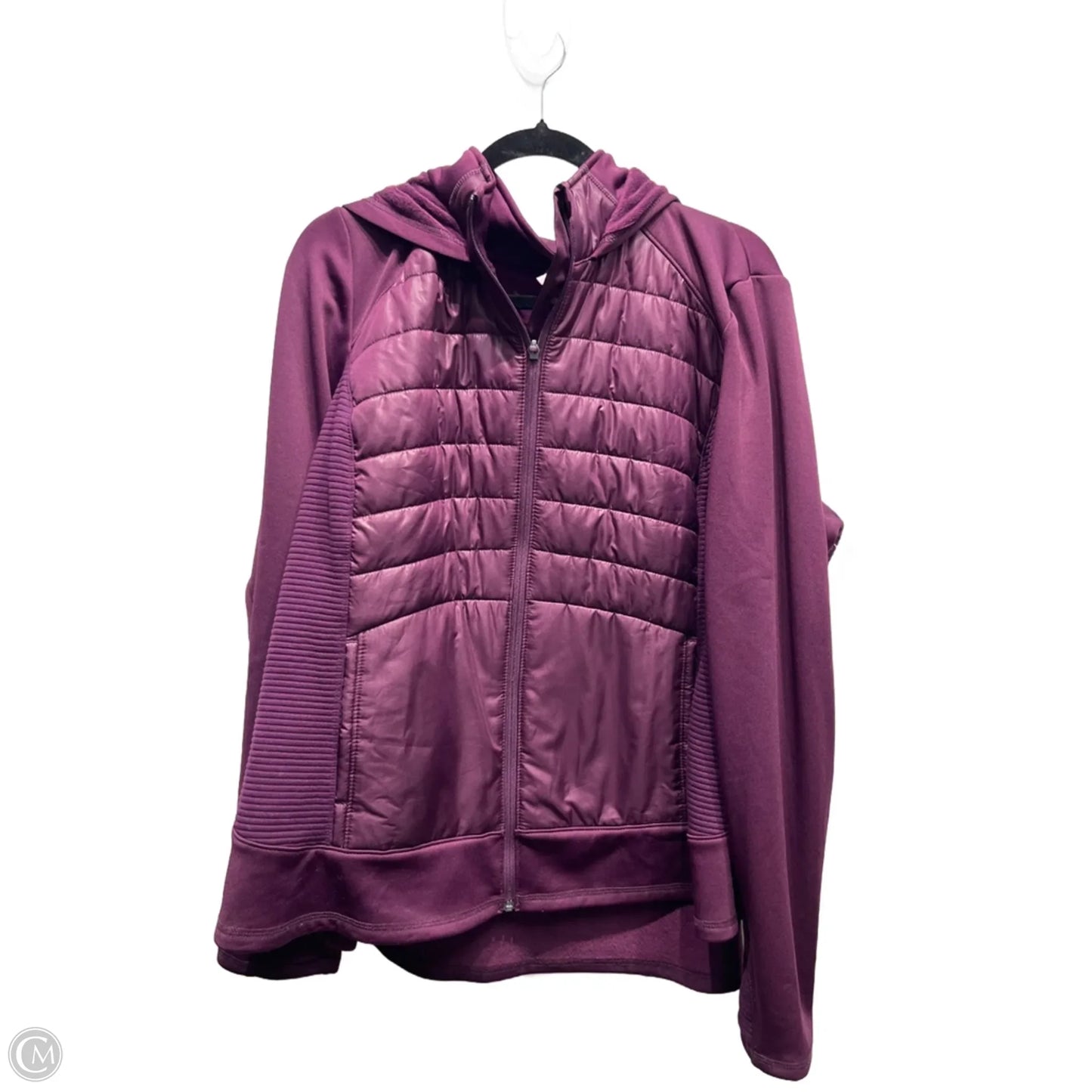Jacket Puffer & Quilted By Tek Gear In Maroon, Size: 2x