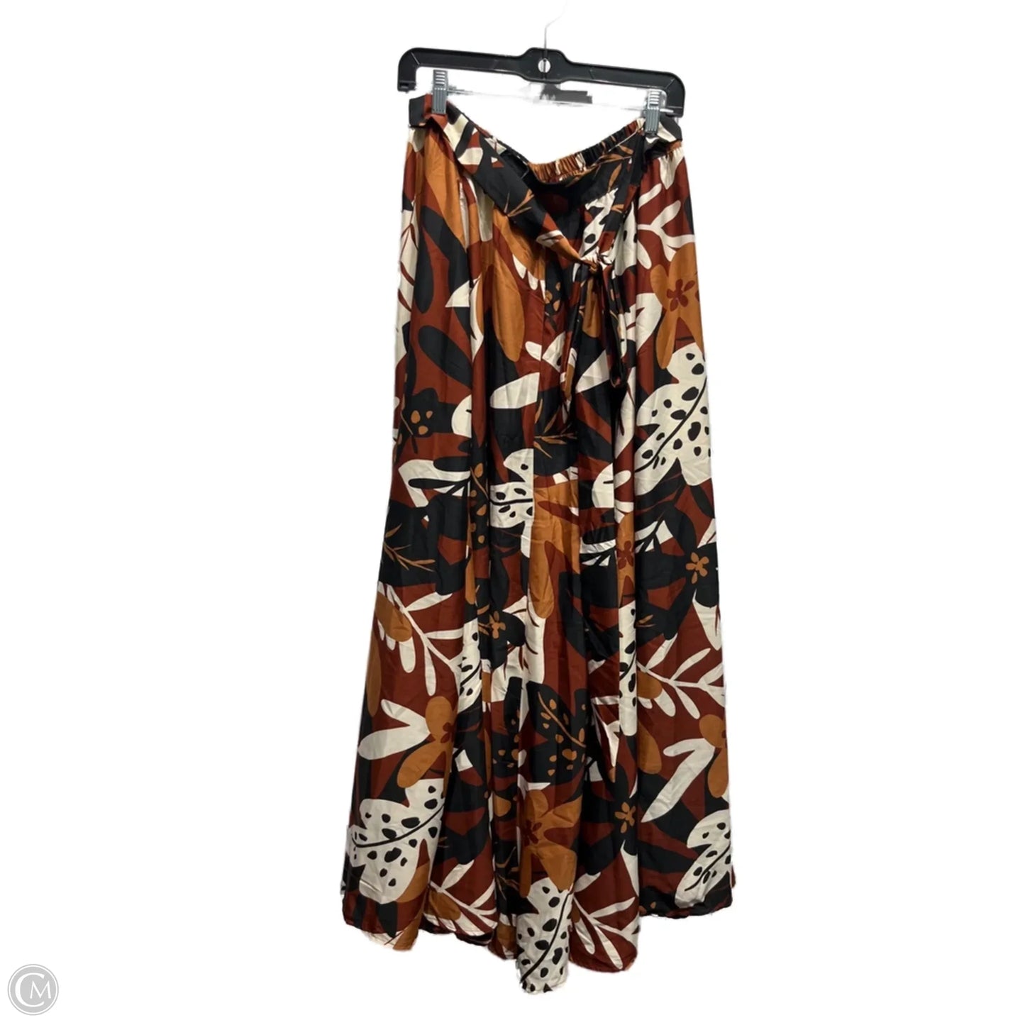 Skirt Maxi By moon orchid In Brown & Tan, Size: M