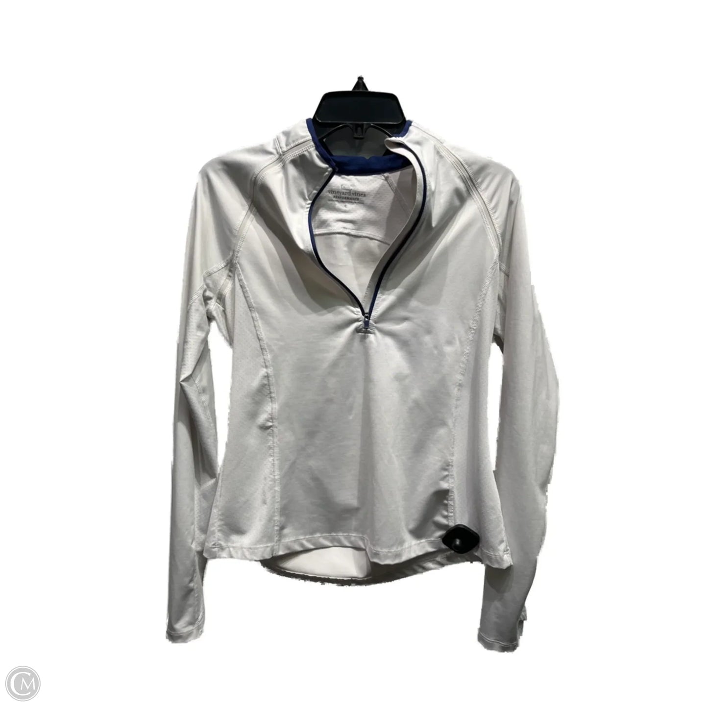 Top Long Sleeve By Vineyard Vines In Blue & White, Size: S