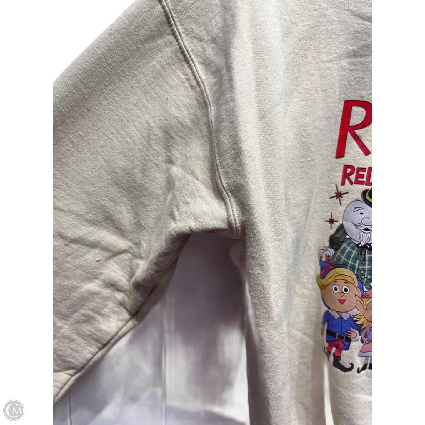 Sweatshirt Crewneck By Gildan In Tan, Size: M