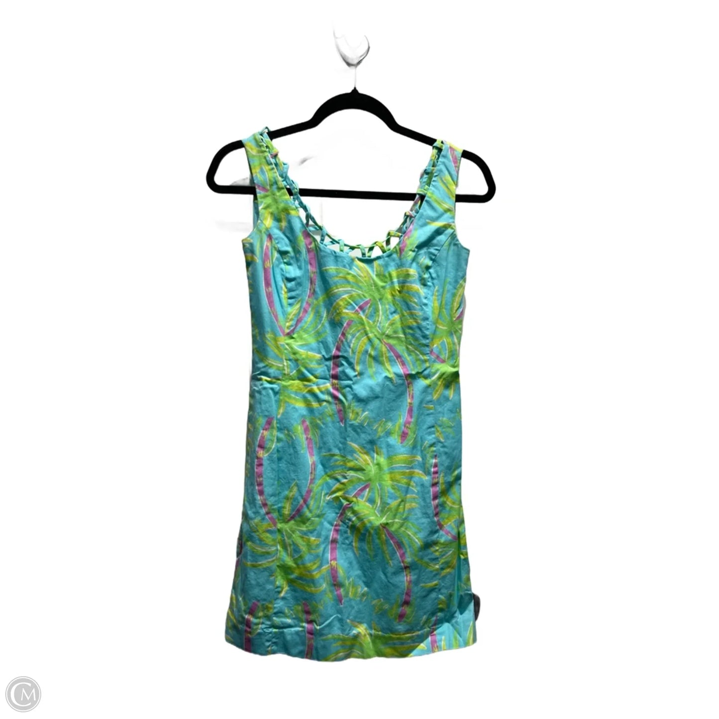 Dress Designer By Lilly Pulitzer In Blue Red & White, Size: 0p