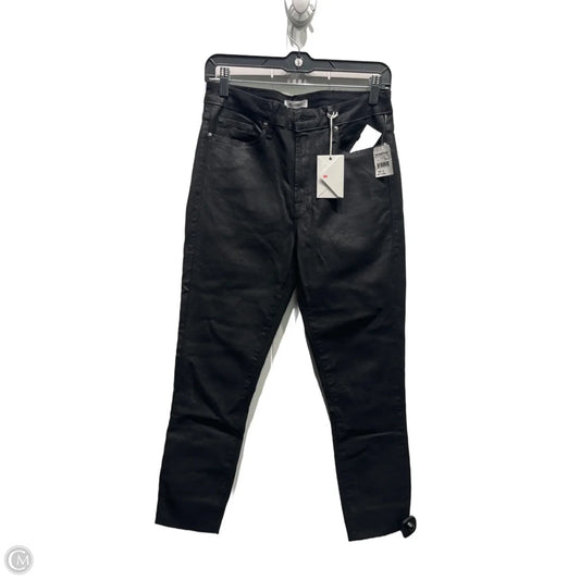 Jeans Straight By Good American In Black Denim, Size: 10