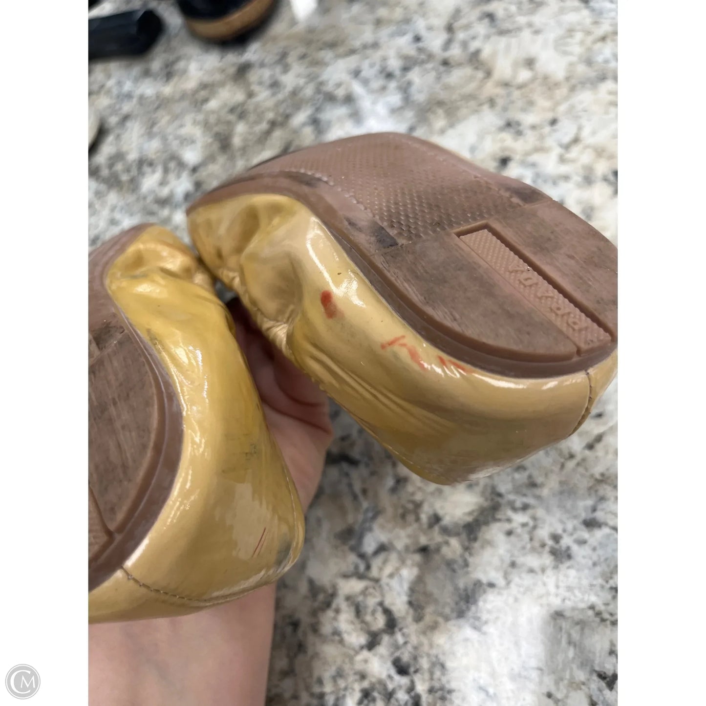 Shoes Luxury Designer By Prada In Tan, Size: 7.5