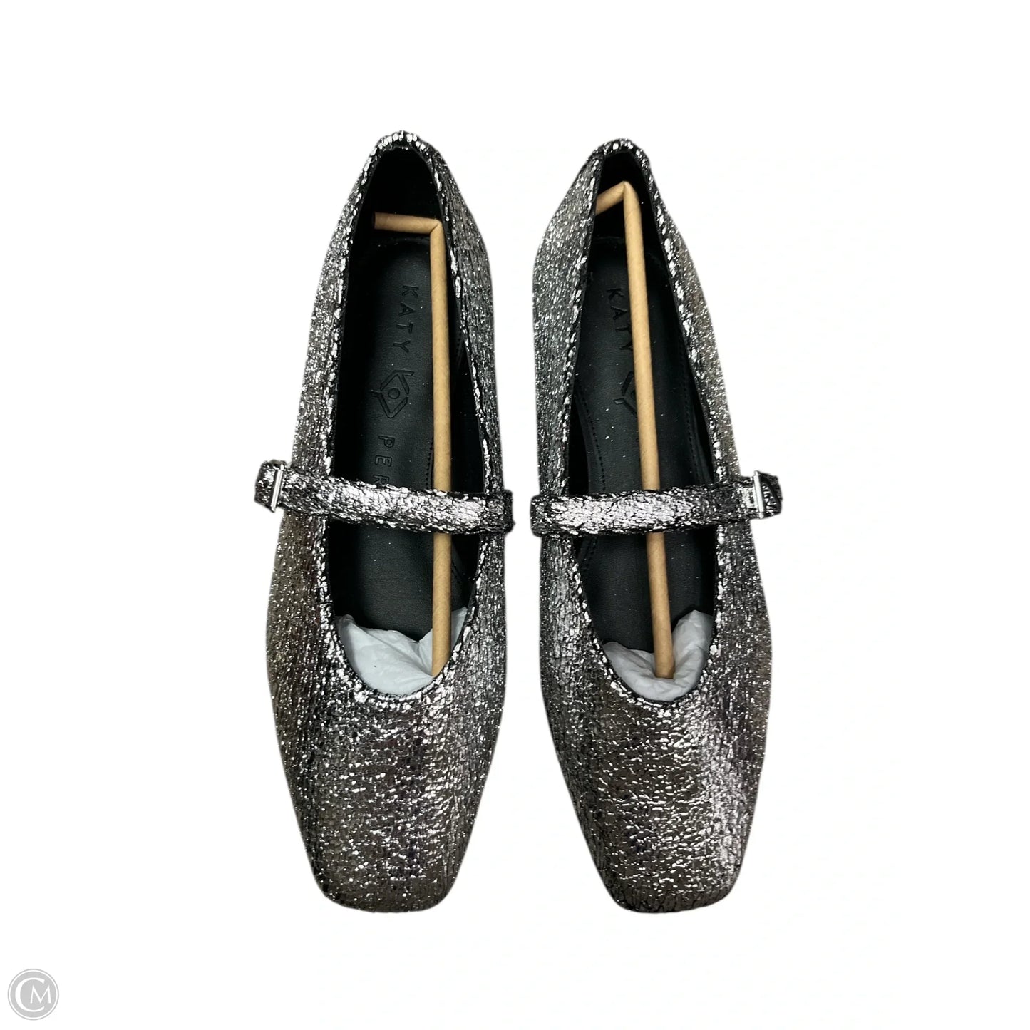 Shoes Flats By Katy Perry In Silver, Size: 9