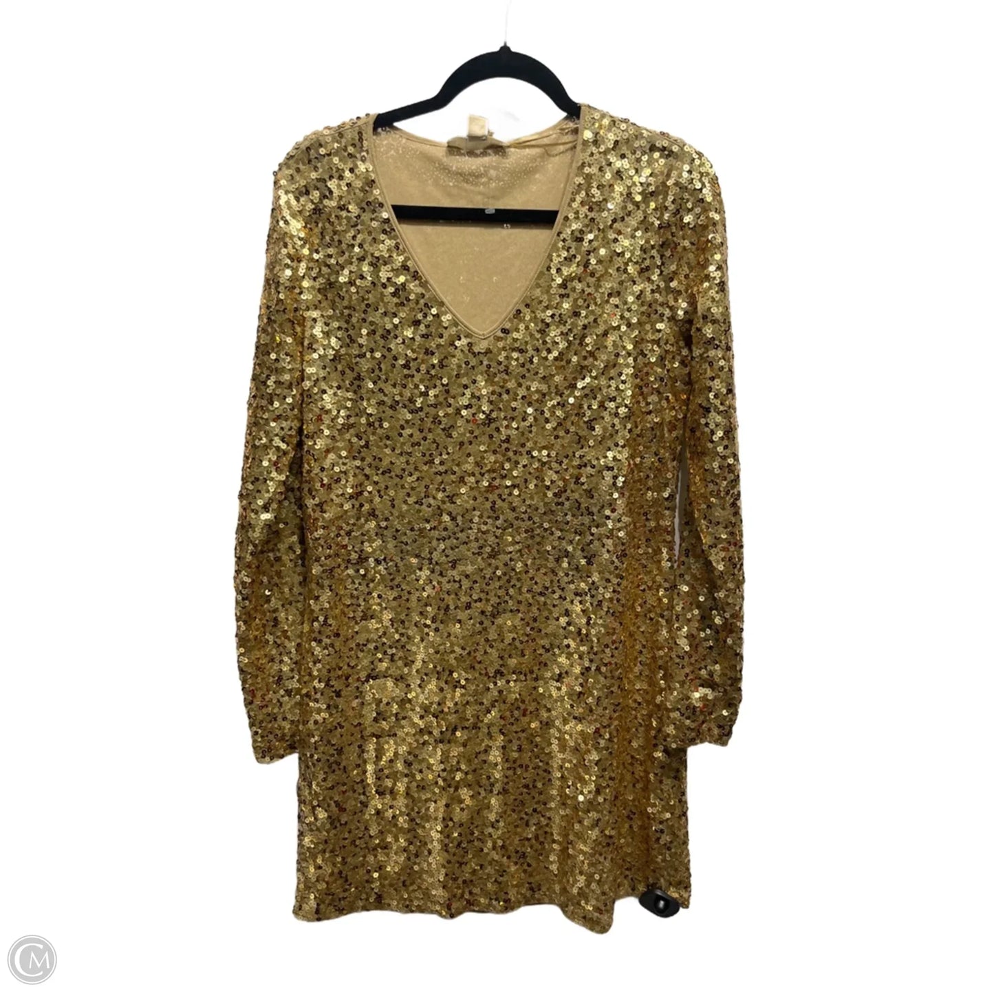 Dress Party Short By Michael By Michael Kors In Gold, Size: L