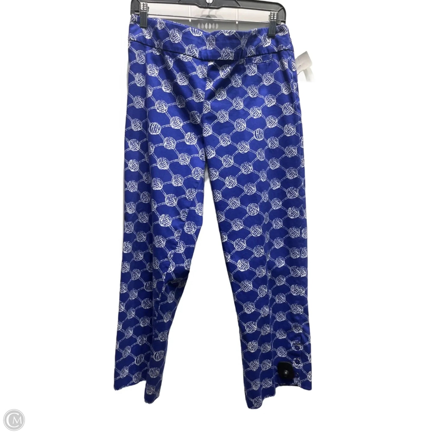 Pants Designer By Lilly Pulitzer In Blue & White, Size: 14
