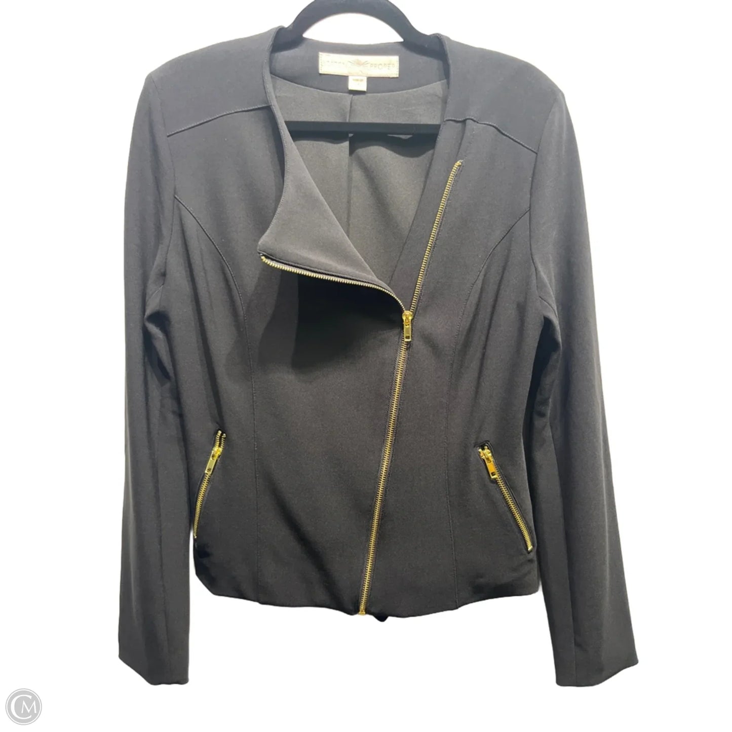 Jacket Moto By Boston Proper In Black, Size: 12