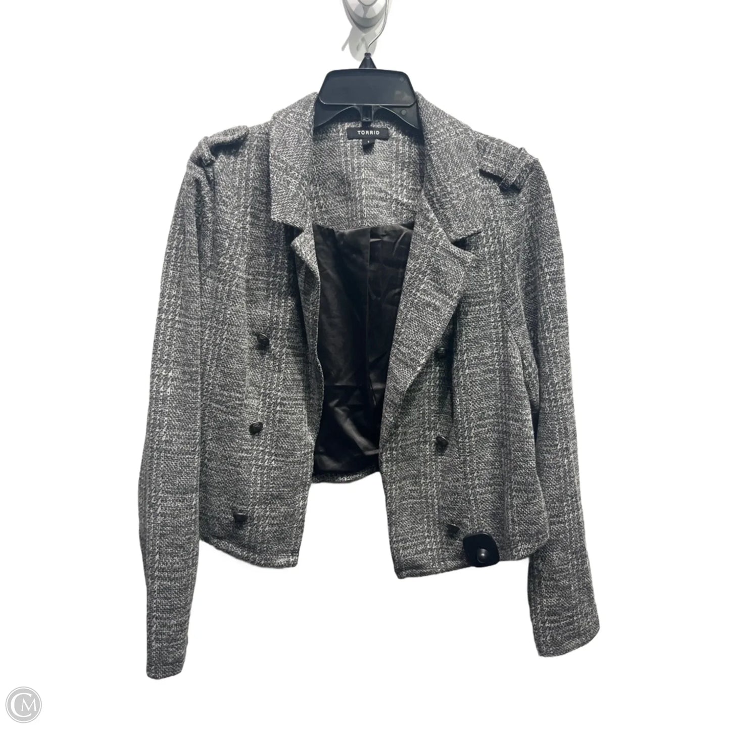 Blazer By Torrid In Black & White, Size: 1x