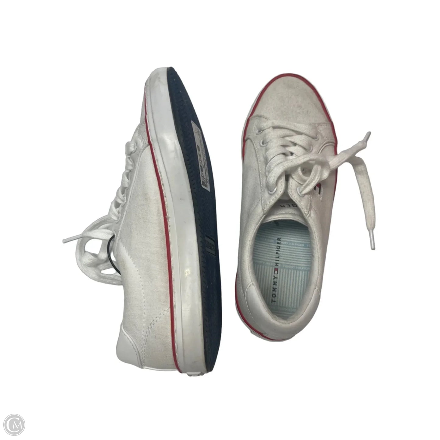 Shoes Sneakers By Tommy Hilfiger In Red & White, Size: 7