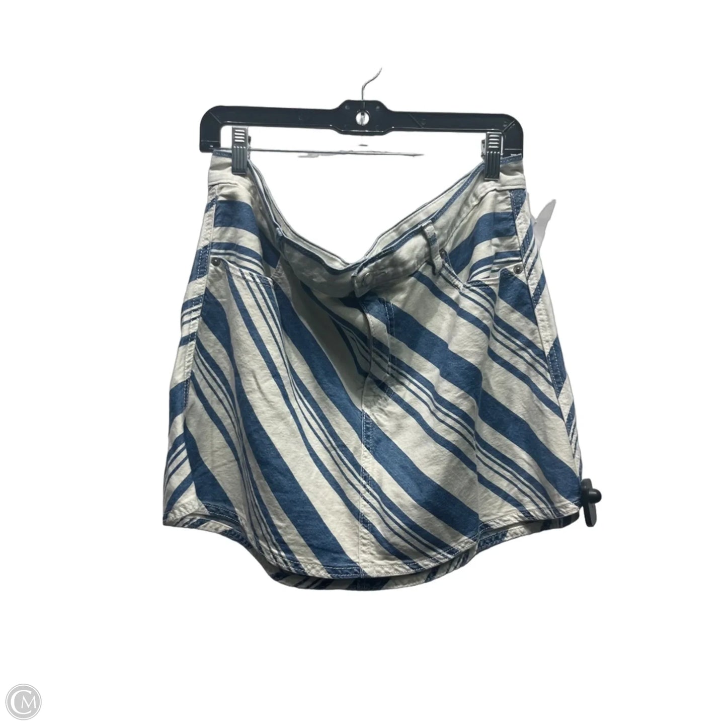Skirt Mini & Short By Universal Thread In Blue & White, Size: 16