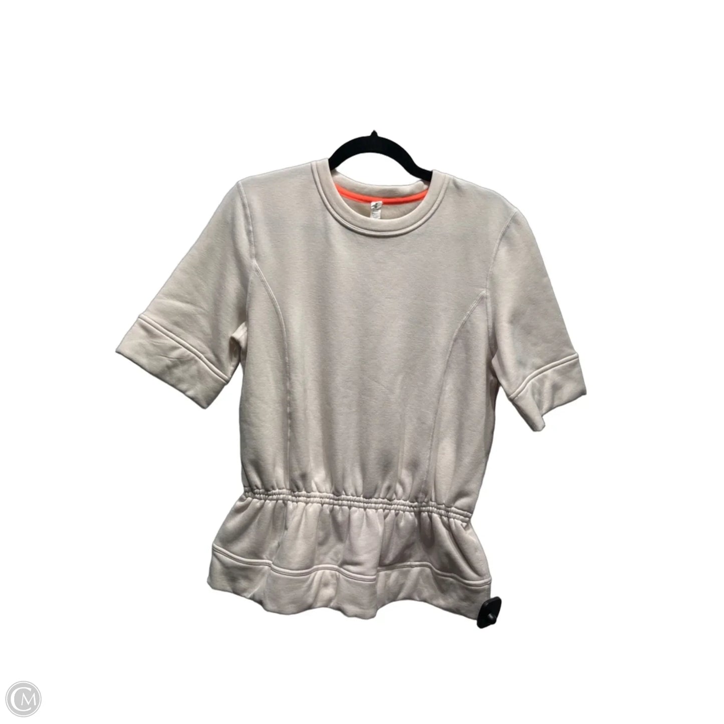 Athletic Top Short Sleeve By Lululemon In Pink, Size: 6
