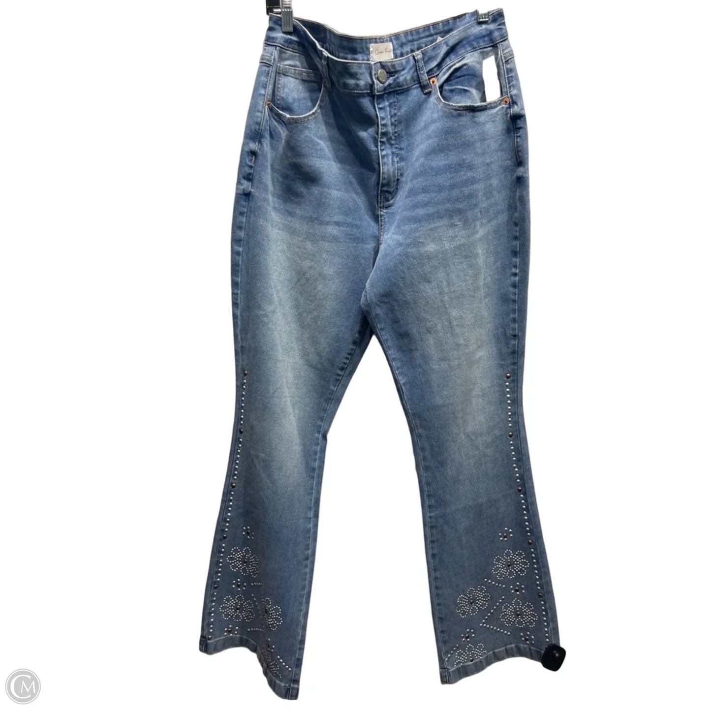 Jeans Wide Leg By Clothes Mentor In Blue Denim, Size: 14