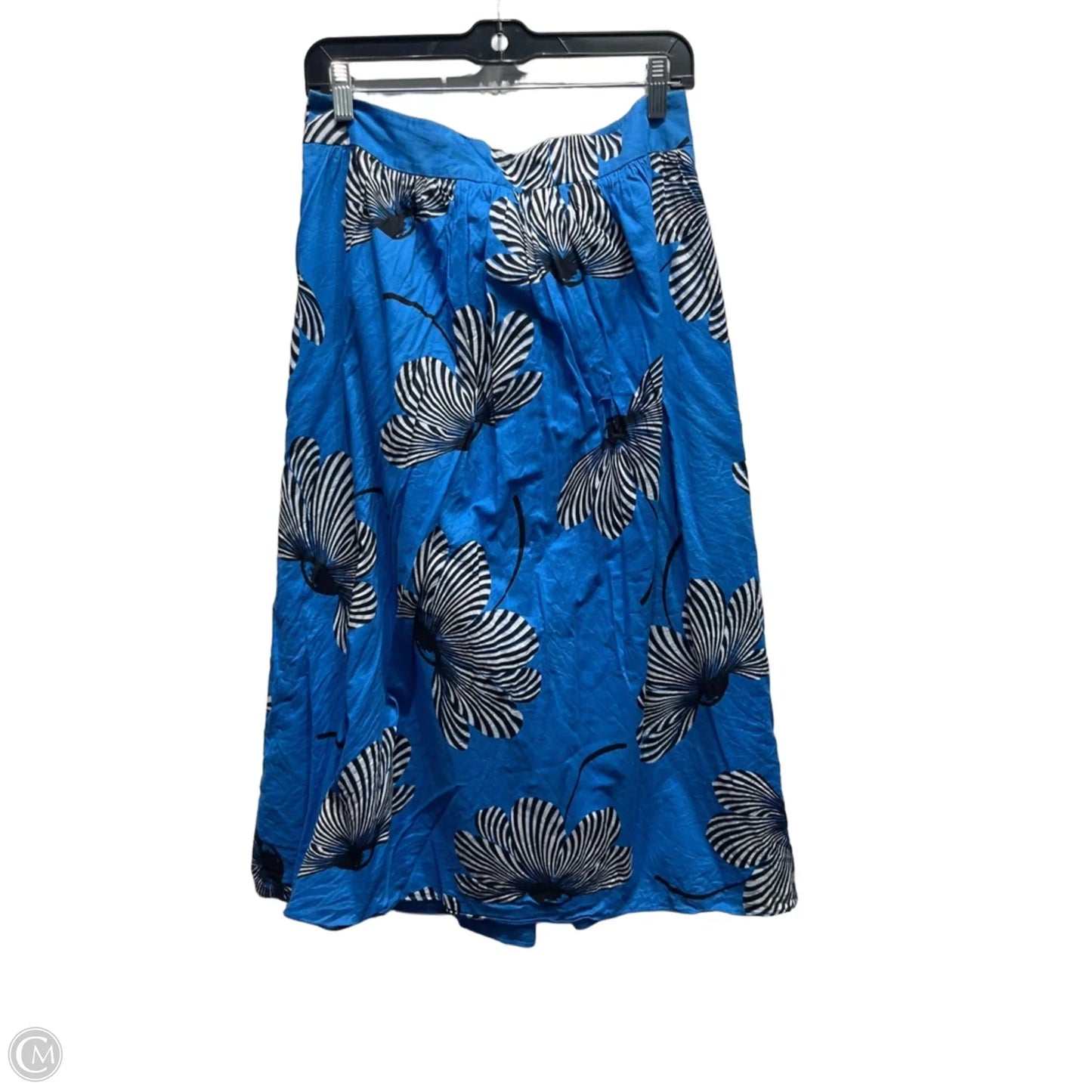 Skirt Maxi By Ann Taylor In Blue & White, Size: 8