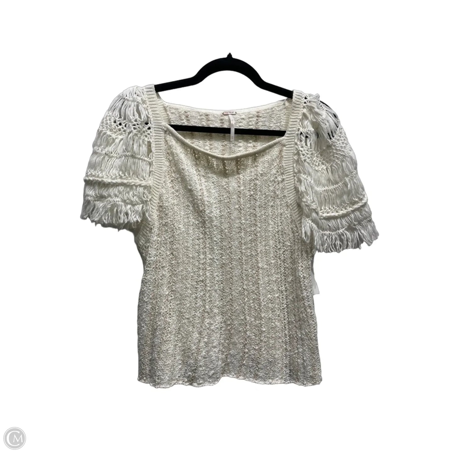 Top Short Sleeve By Free People In Tan, Size: Xs