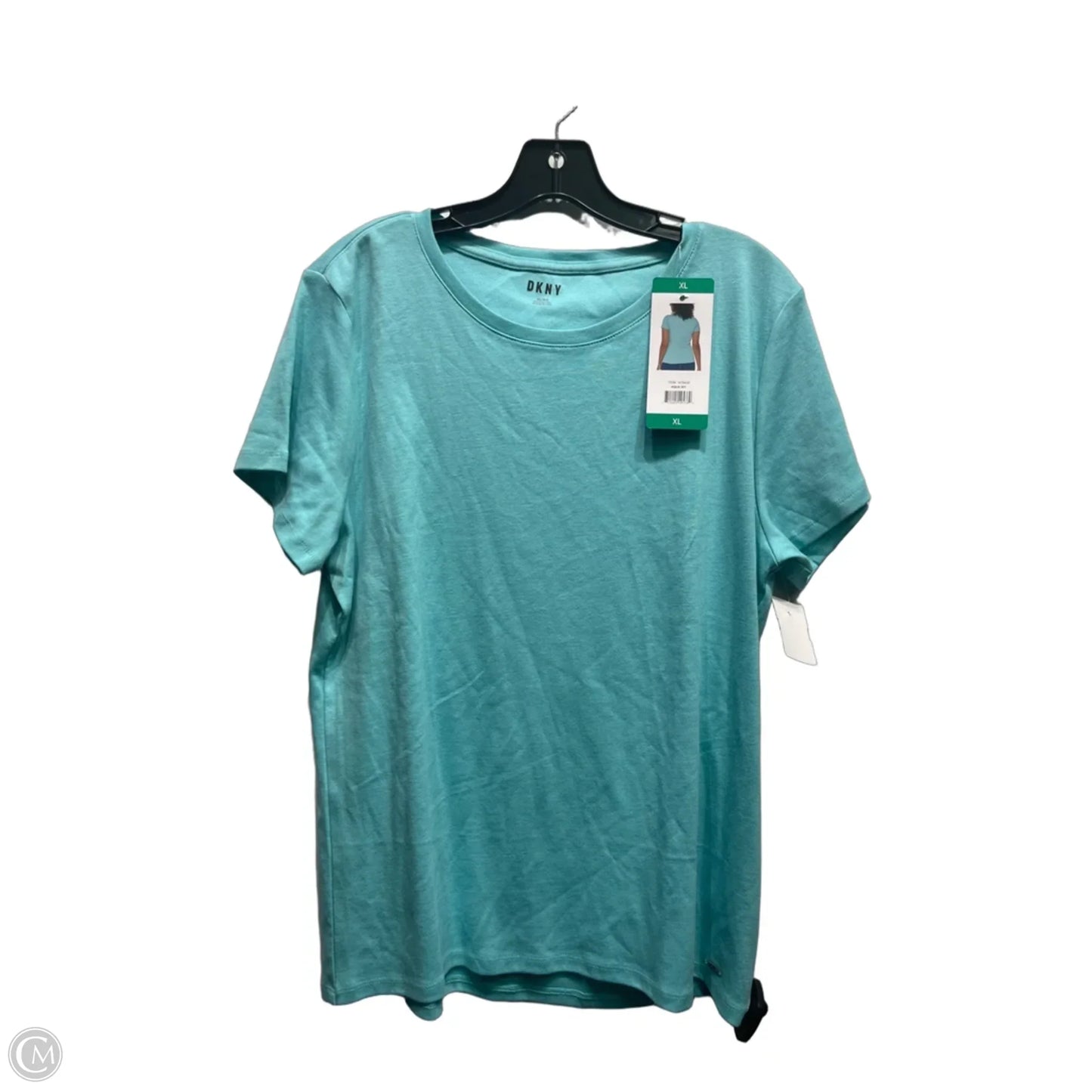 Top Short Sleeve Basic By Dkny In Ivory, Size: Xl