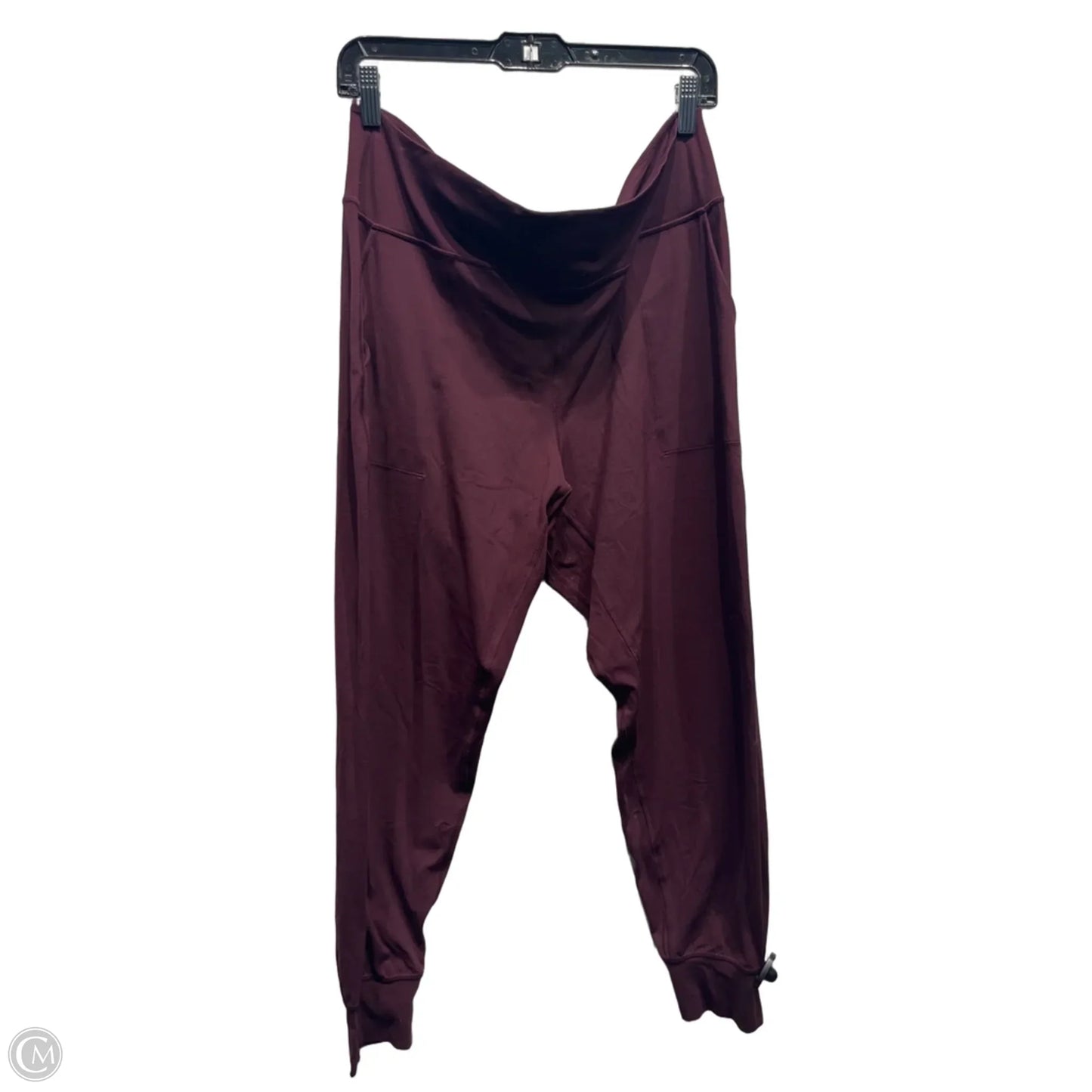 Athletic Leggings By Lululemon In Maroon, Size: 16