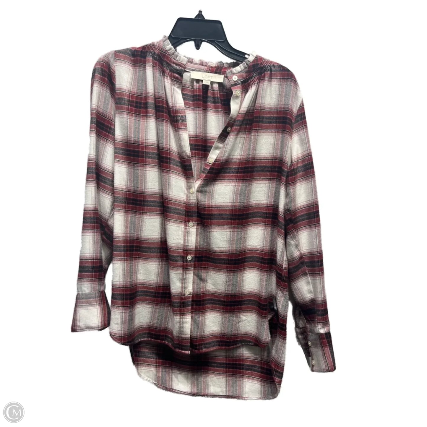 Top Long Sleeve By Loft In Red, Size: Xs