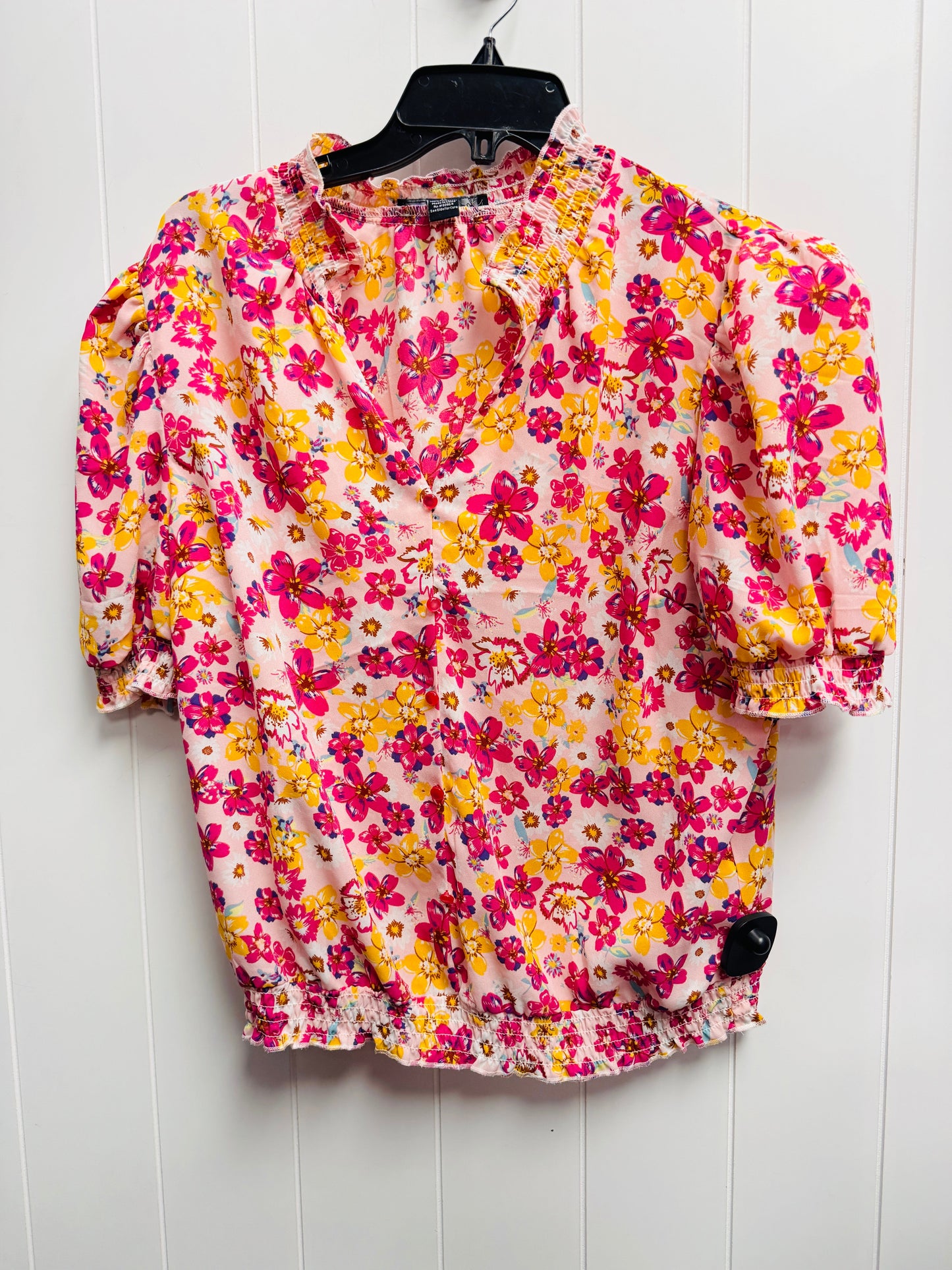 Top Short Sleeve By : A LOVE STORY In Purple, Size: Xl