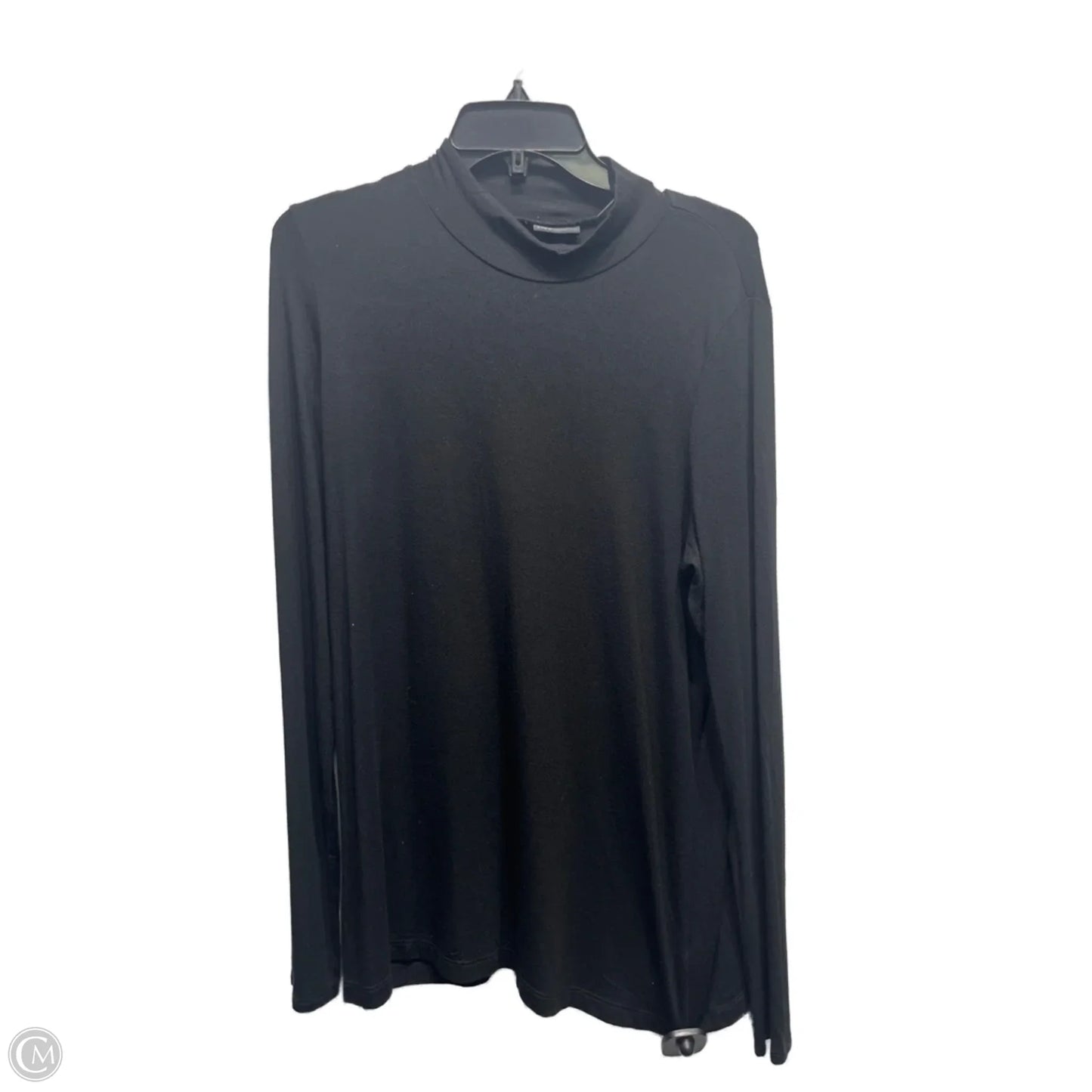 Top Long Sleeve Basic By Jones New York In Black, Size: Xl