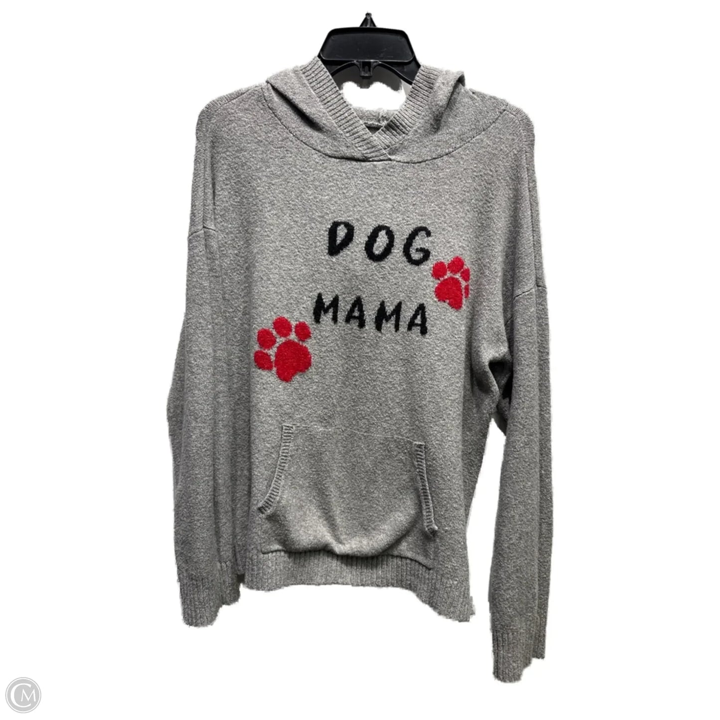 Sweatshirt Hoodie By Lou And Grey In Grey, Size: M