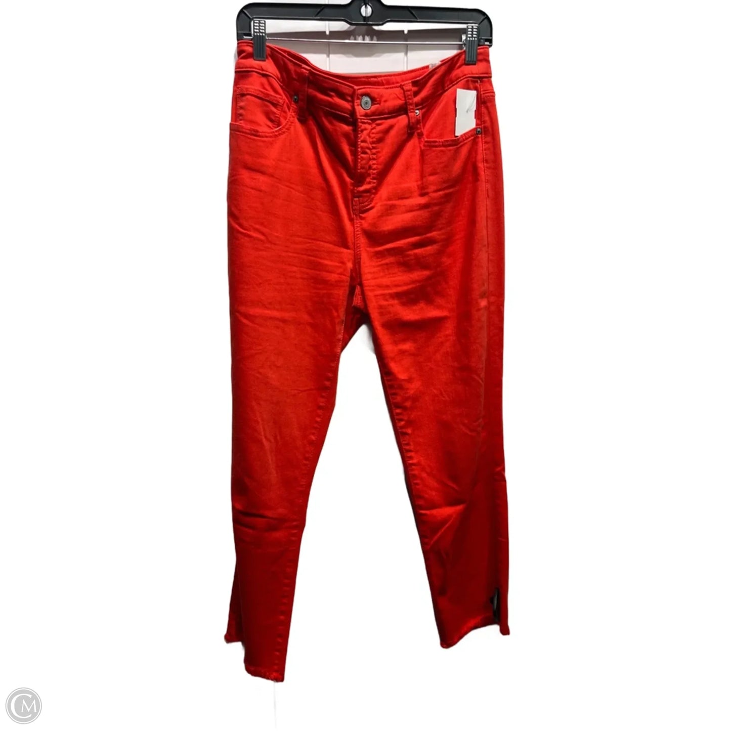 Jeans Cropped By Chicos In Red Denim, Size: 4l