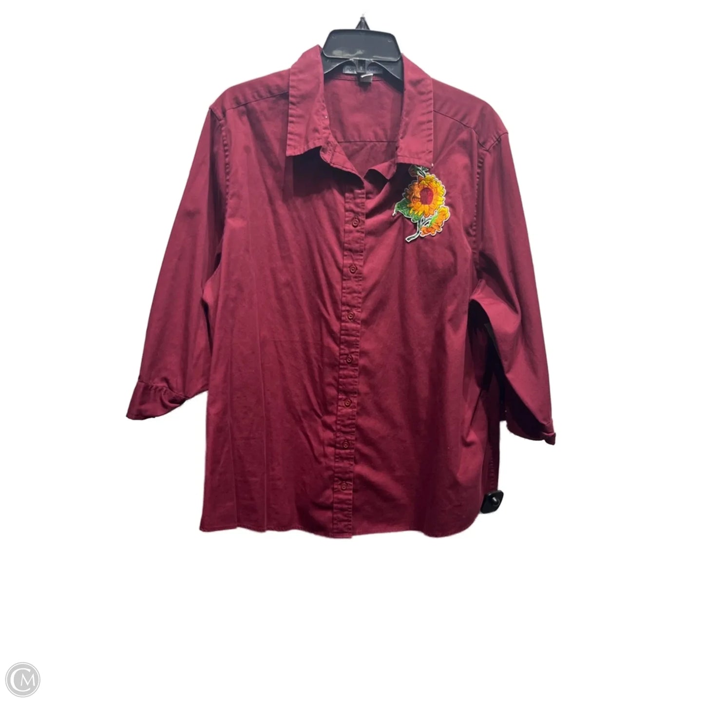 Top Long Sleeve By PORT AUTHORITY In Red, Size: 3x