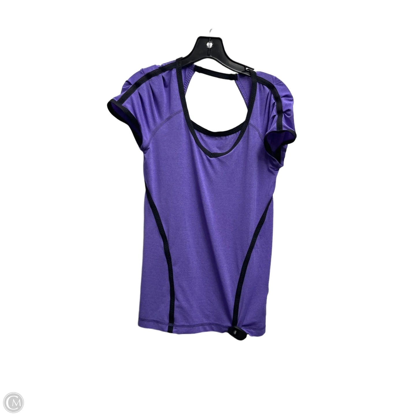 Athletic Top Short Sleeve By Lululemon In Purple, Size: 4