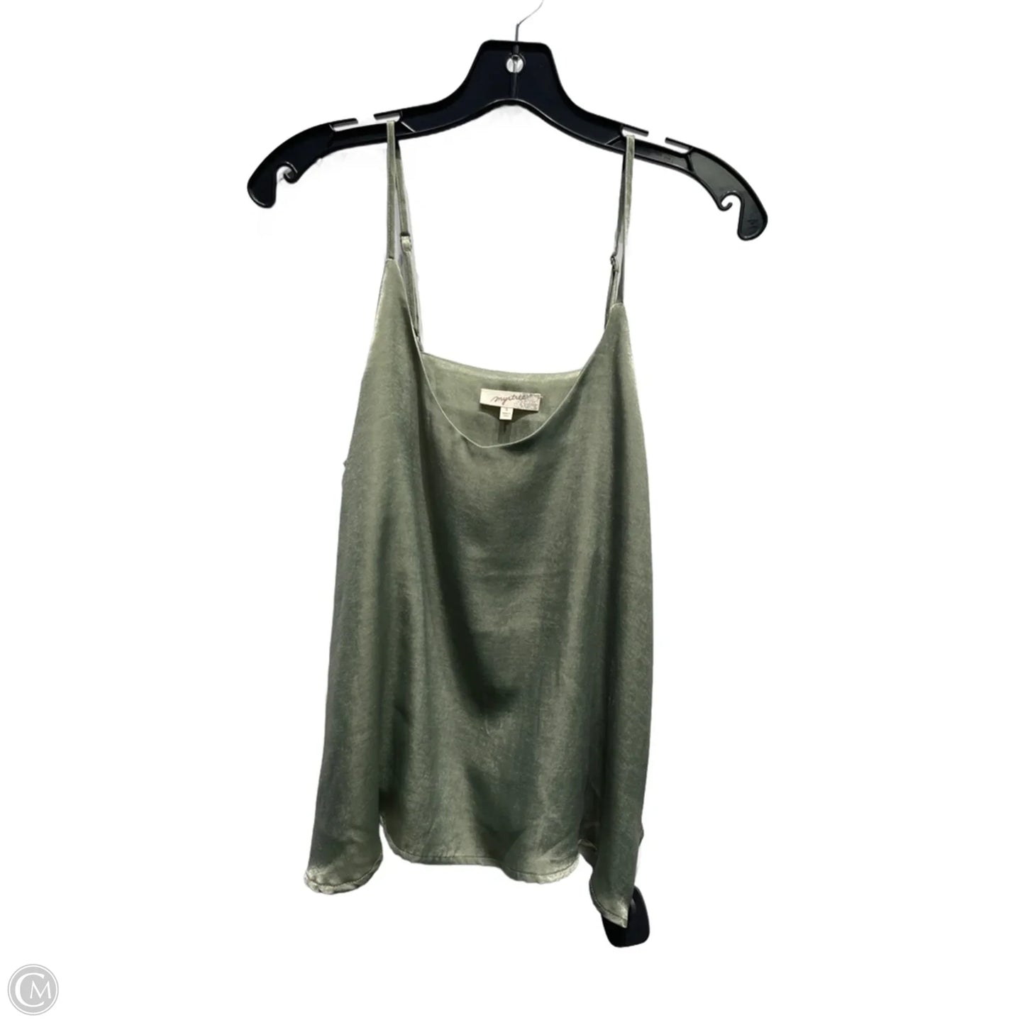 Top Sleeveless By Mystree In Green, Size: S