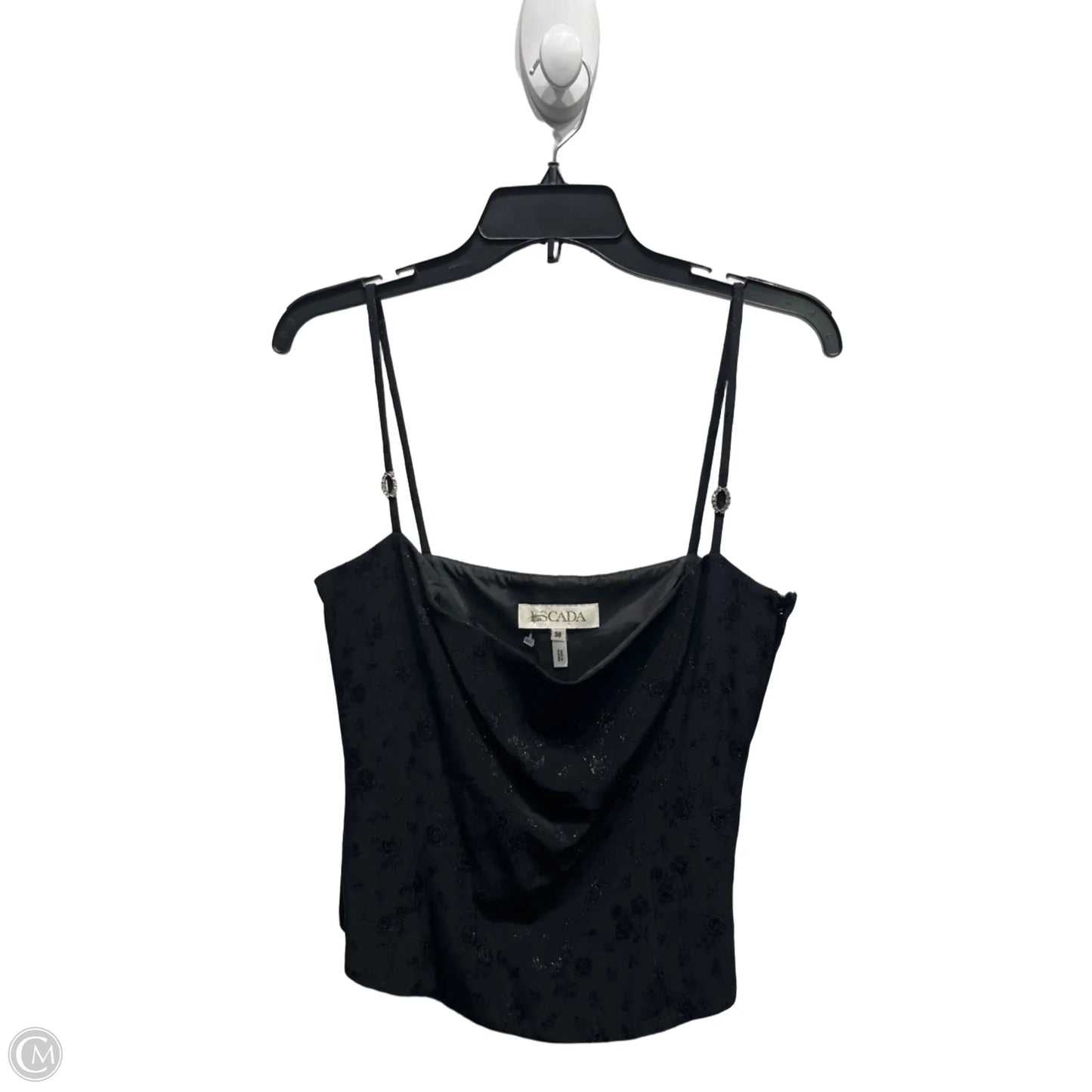 Top Sleeveless Designer By Escada In Black, Size: 4