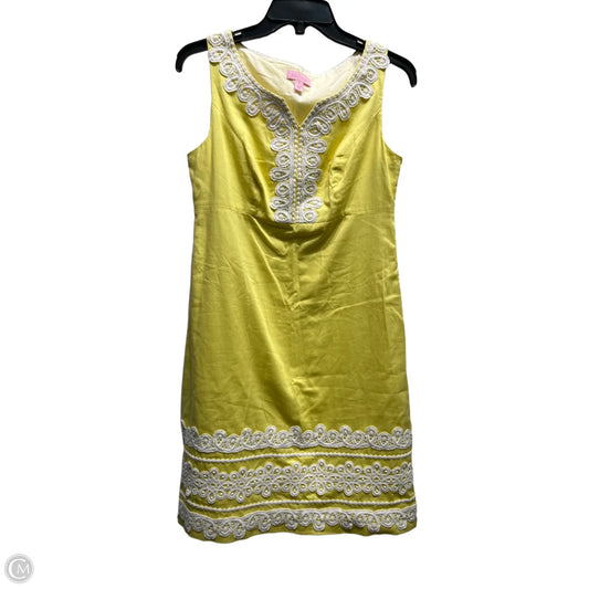 Dress Designer By Lilly Pulitzer In Yellow, Size: 4
