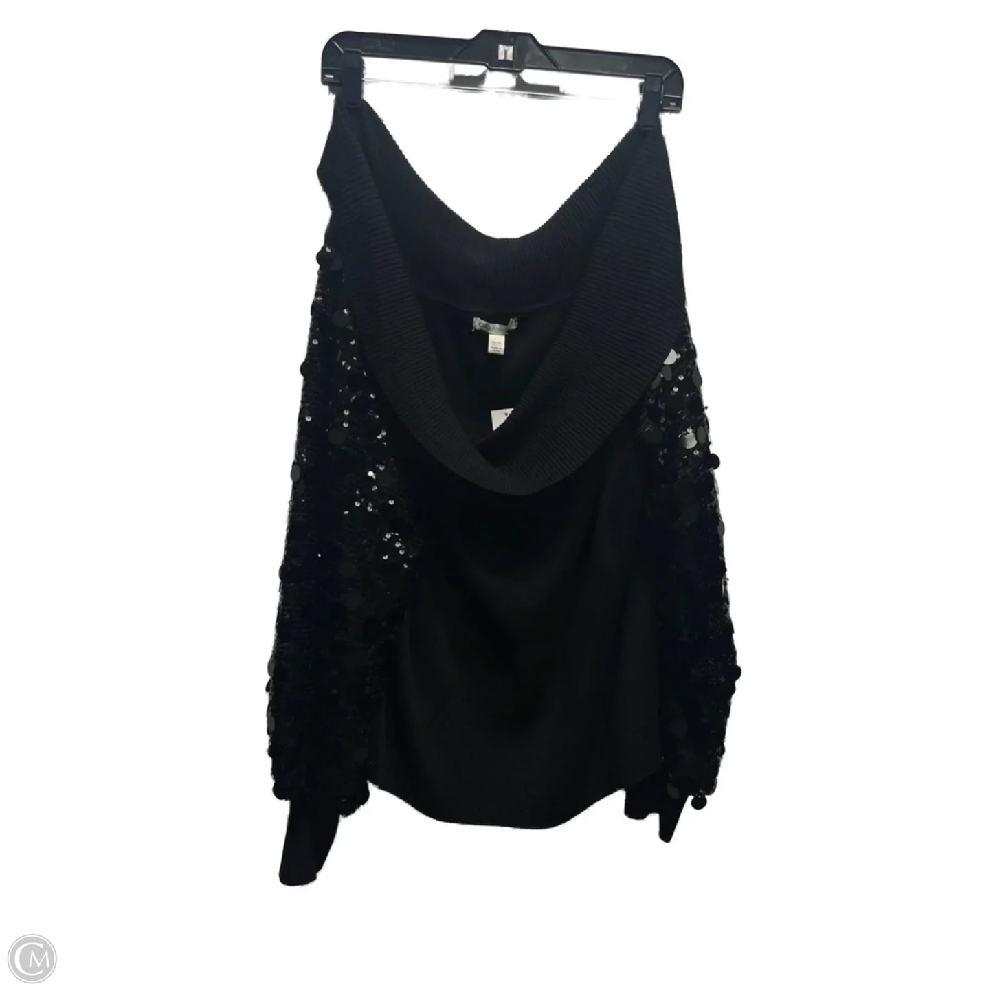 Top Long Sleeve By Cato In Black, Size: 3x
