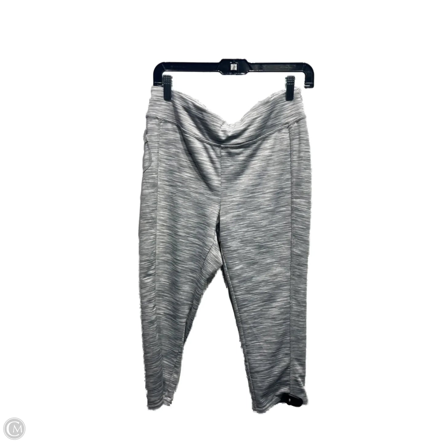 Athletic Capris By Danskin In Grey, Size: L