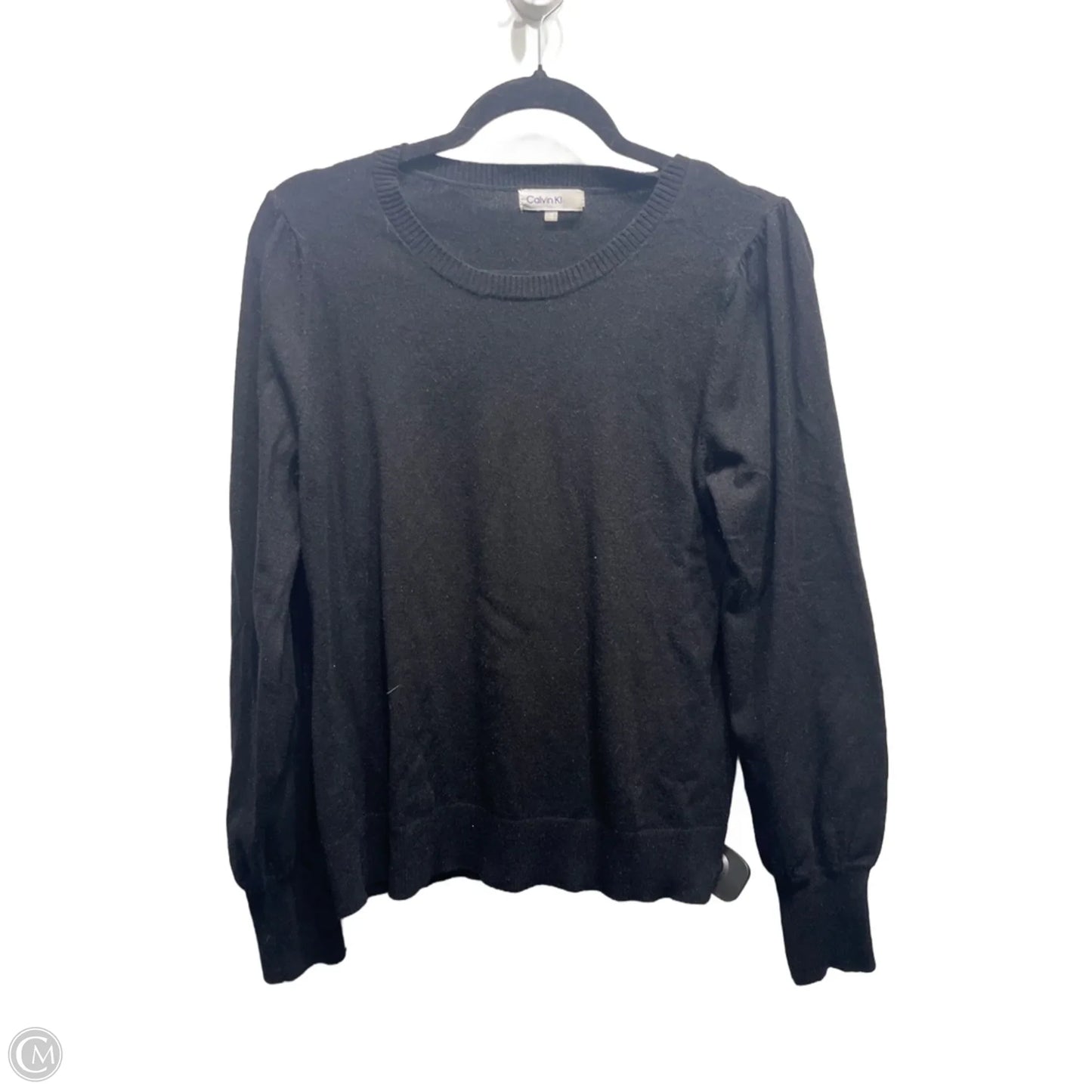 Sweater By Calvin Klein In Black, Size: M