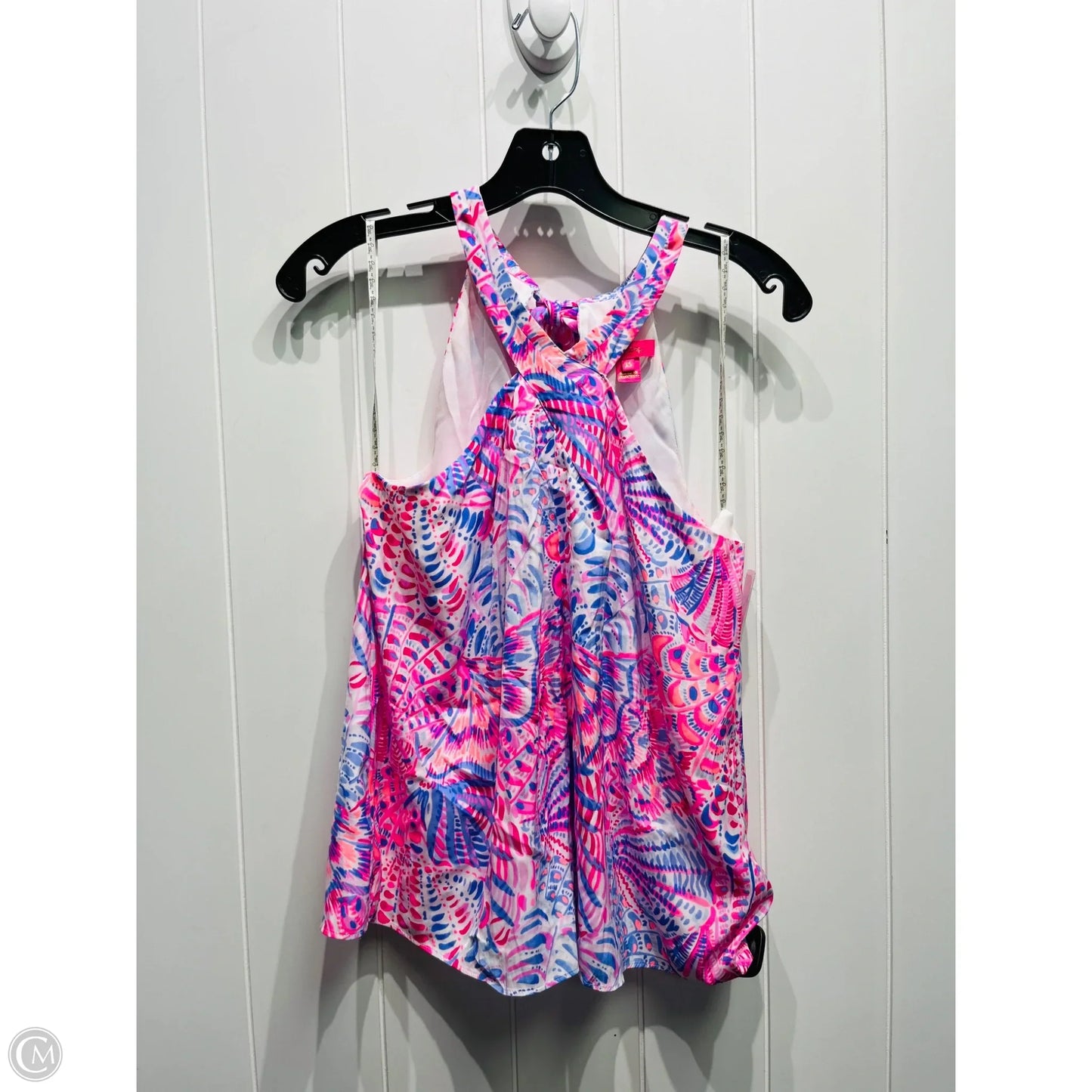 Top Sleeveless Designer By Lilly Pulitzer In Blue & Pink, Size: Xs