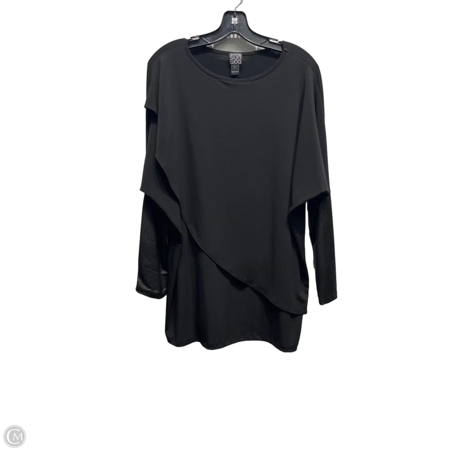 Top Long Sleeve By Clara Sun Woo In Black, Size: L