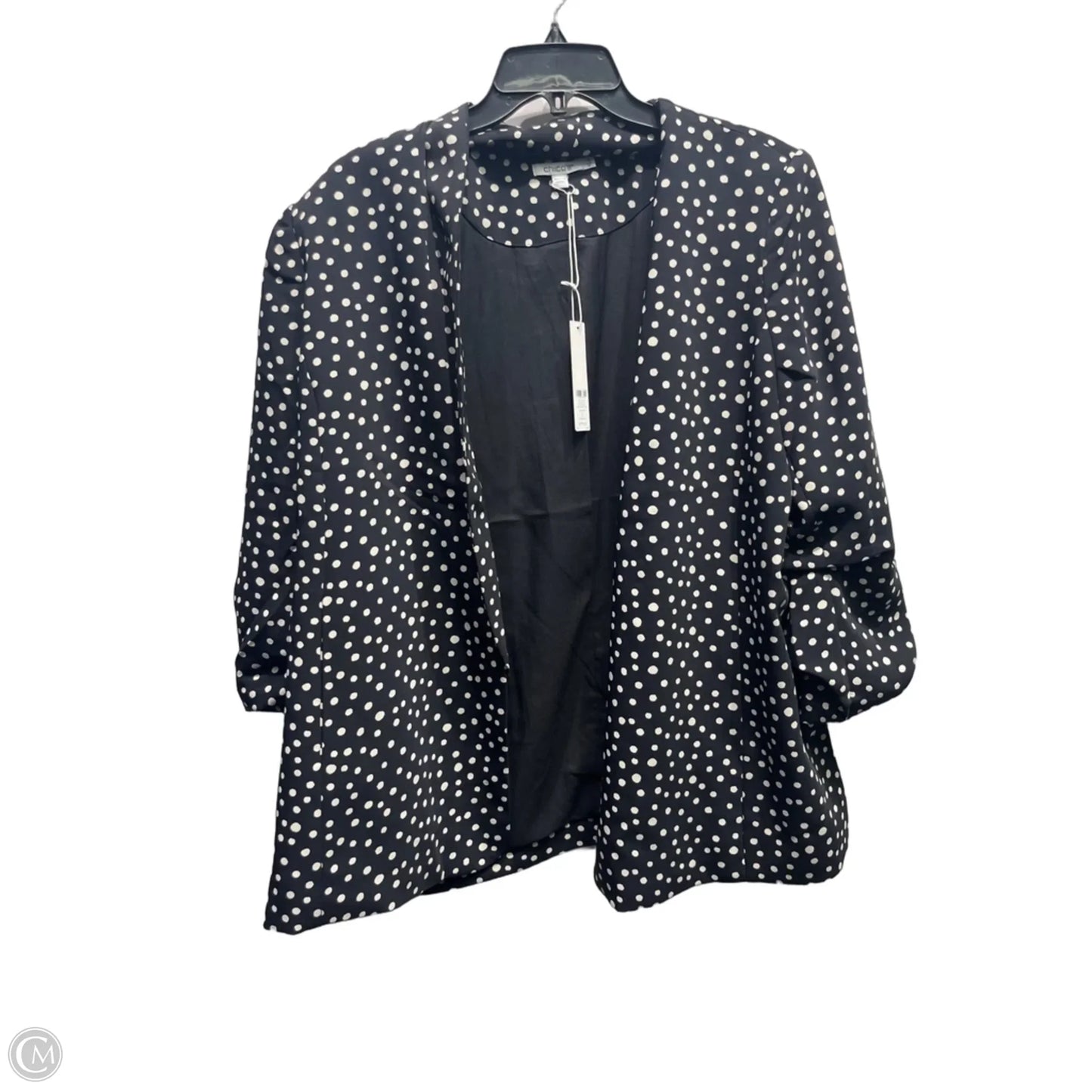 Blazer By Chicos In Black & White, Size: 16