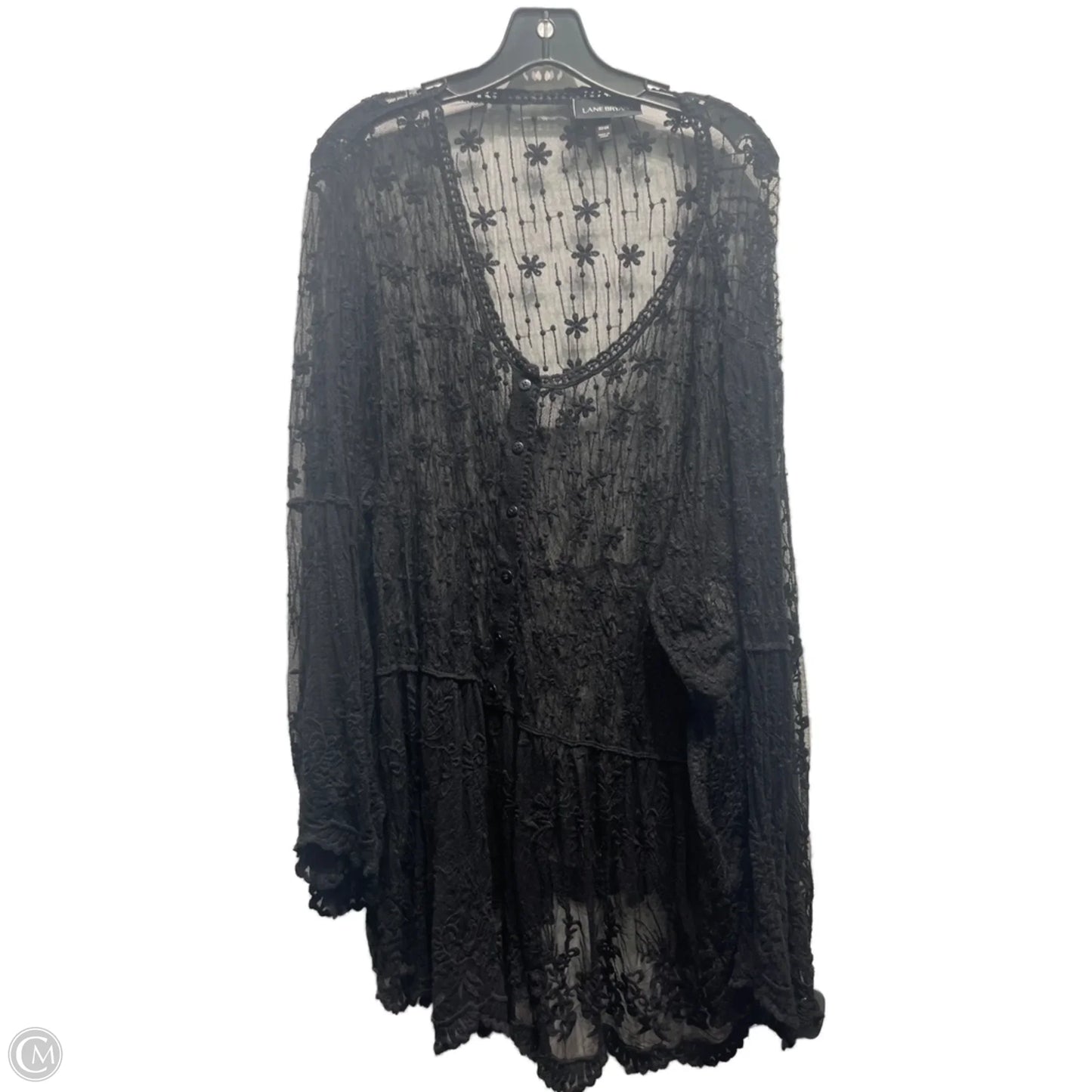 Top Long Sleeve By Lane Bryant In Black, Size: 22