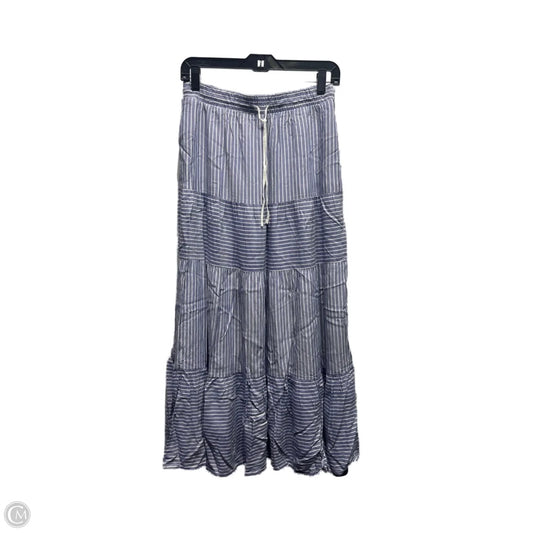 Skirt Maxi By Time And Tru In Blue & White, Size: Xs