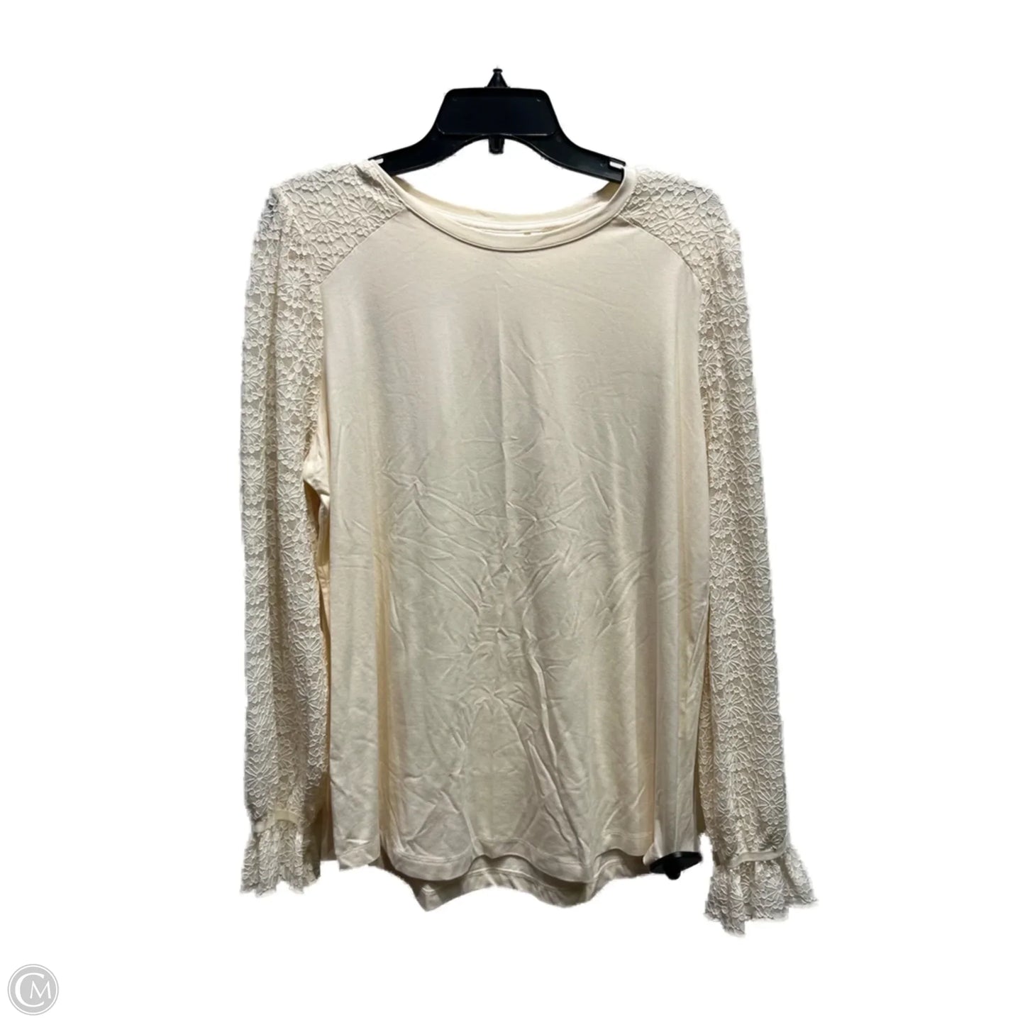 Top Long Sleeve By Chicos In Cream, Size: Xl