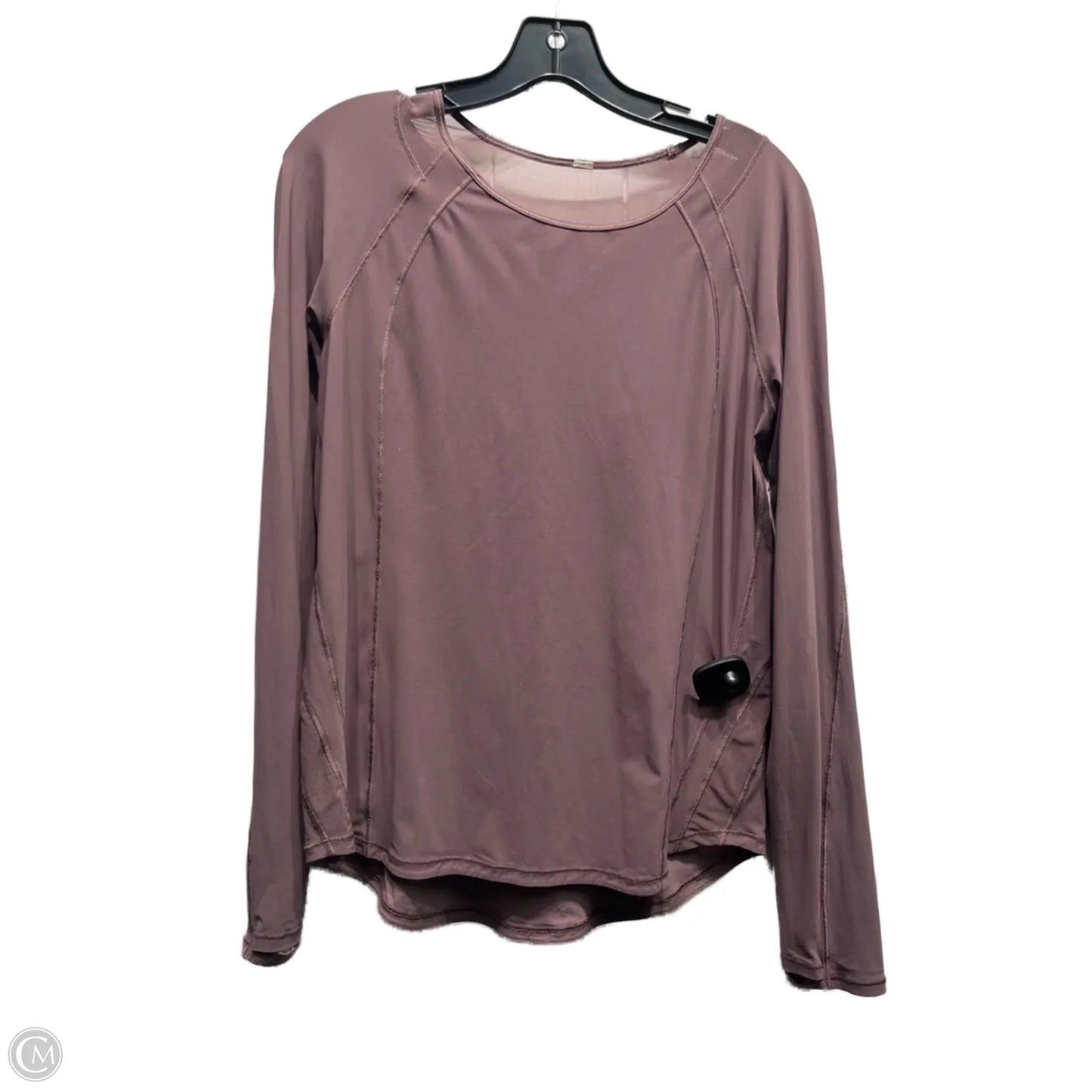 Athletic Top Long Sleeve Crewneck By Lululemon In Purple, Size: M