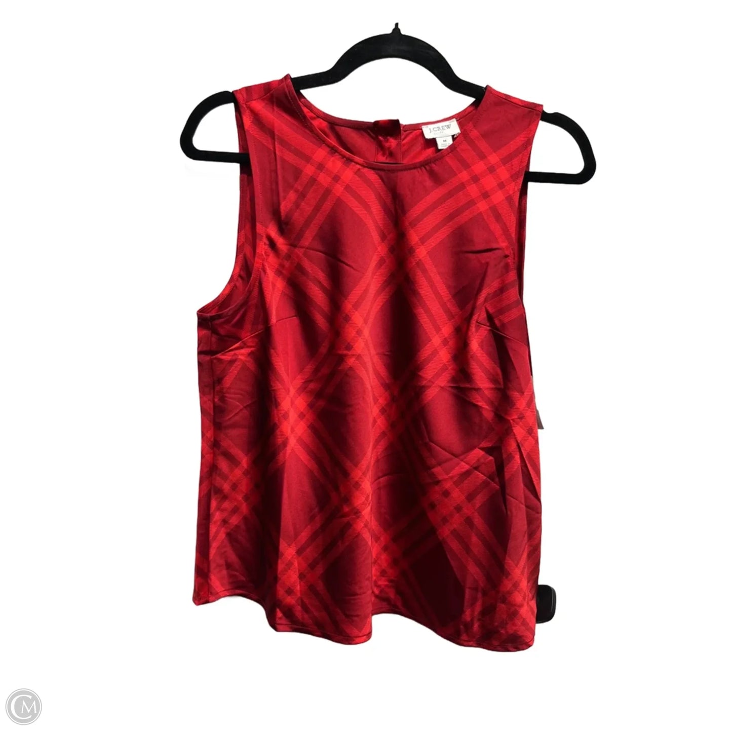 Top Sleeveless By J. Crew In Red, Size: M