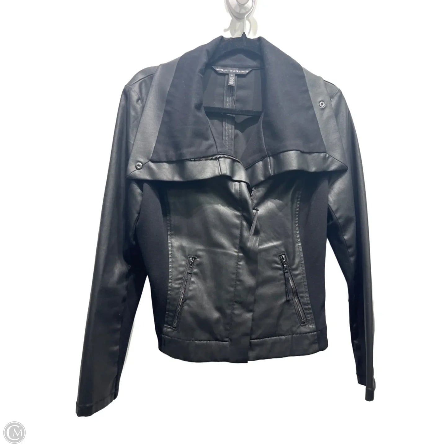 Jacket Moto By White House Black Market In Black, Size: S