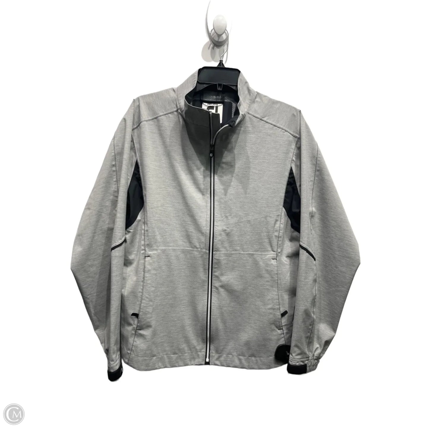 Jacket Windbreaker By FOOT JOY In Grey, Size: M