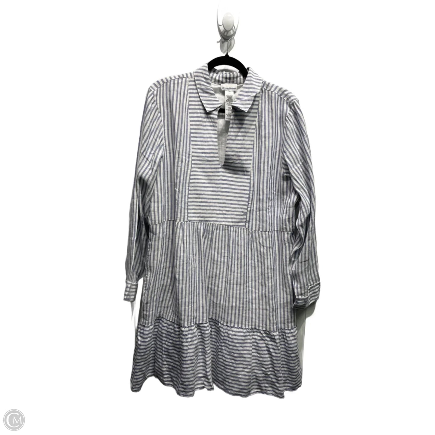 Dress Casual Midi By Tommy Bahama In Blue & White, Size: Xl