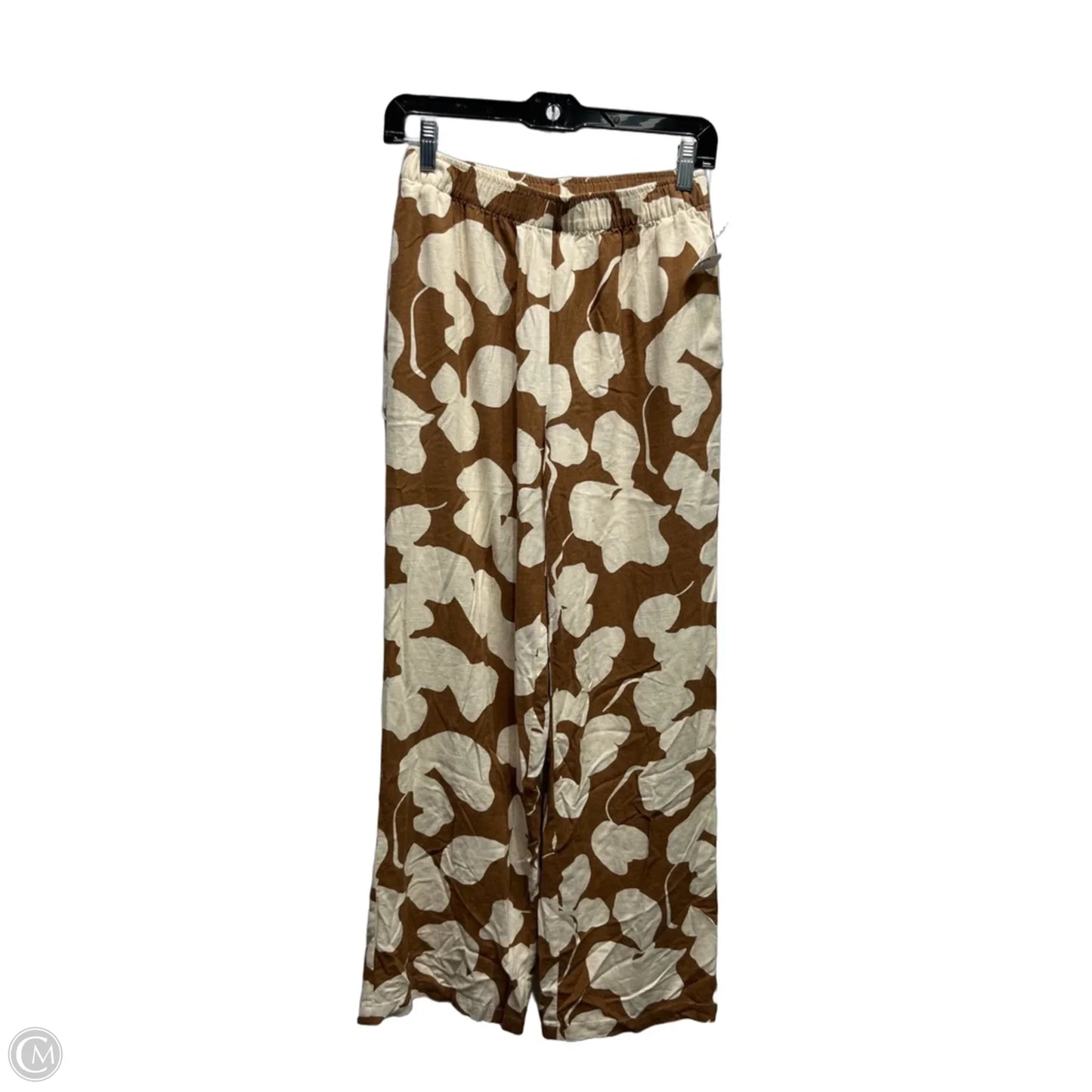 Pants Lounge By Sincerely Jules In Brown & Cream, Size: S